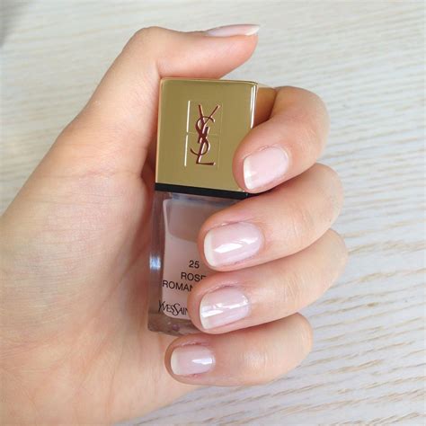 ysl rose romantique nail polish|YSL la laque nail varnish.